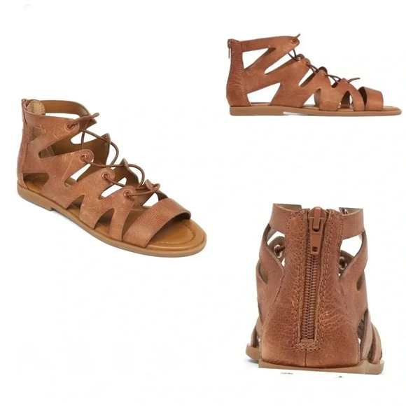 Lucky Brand Leather Centiee Almond Leather Sandal Women’s Size 6.5 - Picture 1 of 9